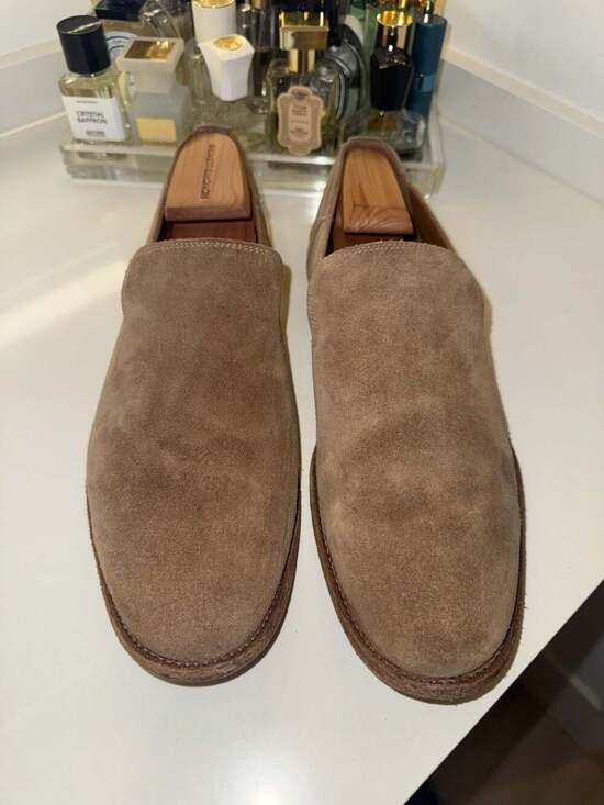 Frye Men\'s Suede Slip-On Loafers Size 12D main image 3
